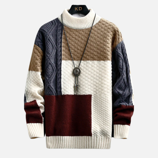 Color Block Knit Sweater