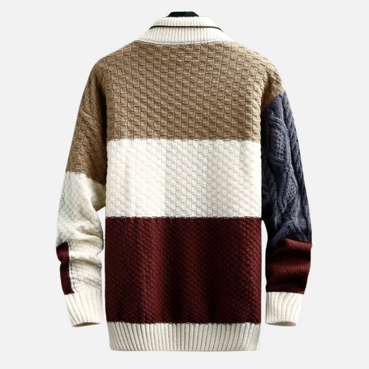 Color Block Knit Sweater