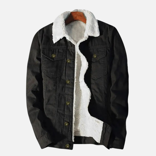 Fleece-Lined Denim Jacket