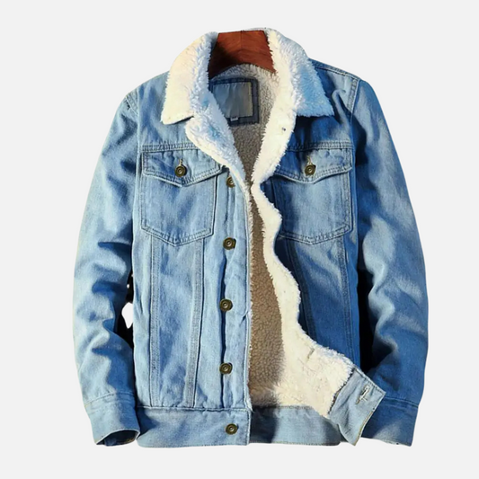 Fleece-Lined Denim Jacket